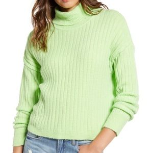 LOVE BY DESIGN Neon Turtleneck Sweater